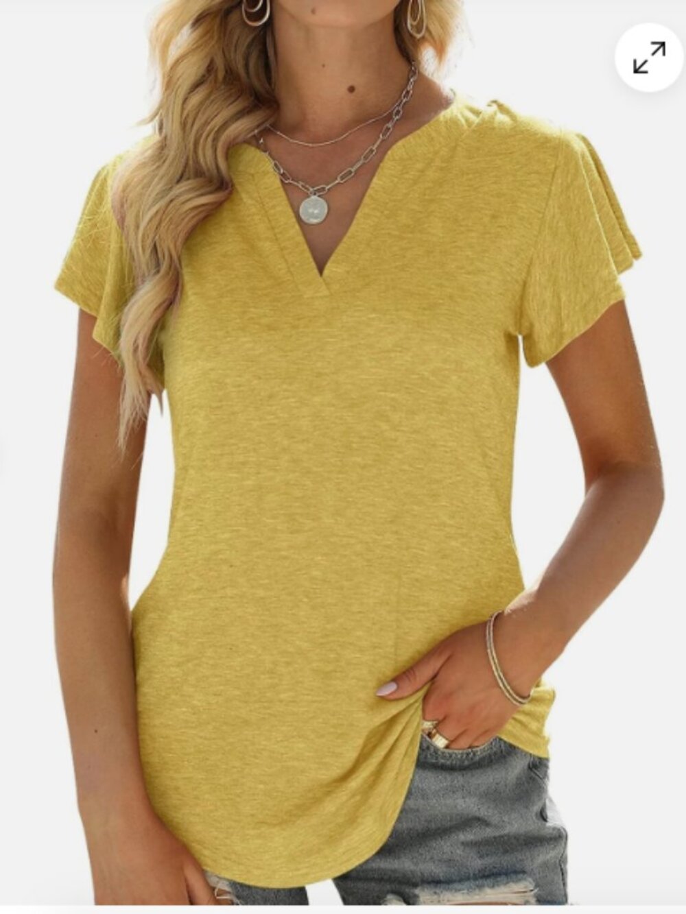 Womens Tops V Neck Ruffle Short Sleeve Tshirts Tunic Summer Business Casual Tops